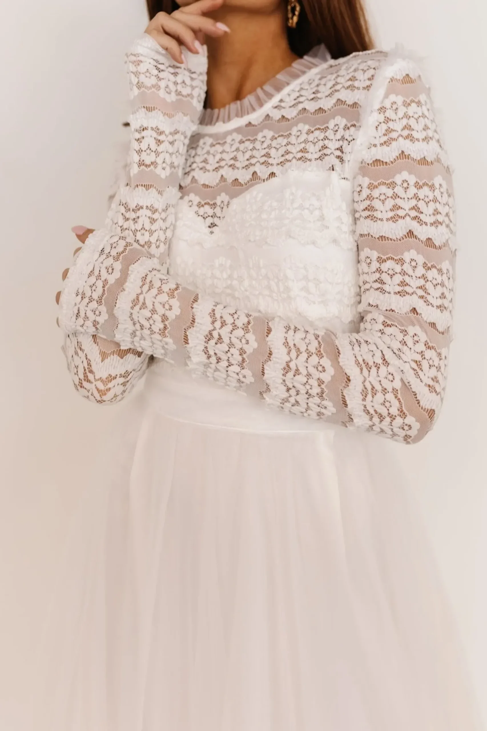 Baltic Born DRESSES|midi dresses|Lonnie Tulle Dress | Off White