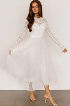 Baltic Born DRESSES|midi dresses|Lonnie Tulle Dress | Off White