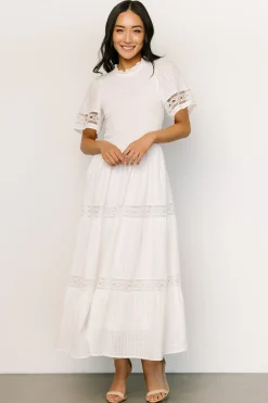 Baltic Born maxi dresses|WINTER ESSENTIALS|Loveland Geo Lace Maxi Dress | Off White