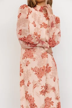 Baltic Born DRESSES|maxi dresses|Luciana Maxi Dress | Beige + Rose