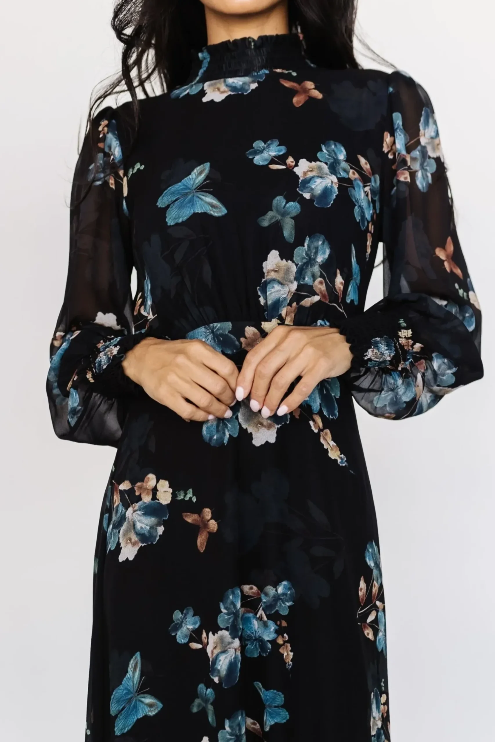 Baltic Born maxi dresses|BEST SELLERS|Luciana Maxi Dress | Black + Blue