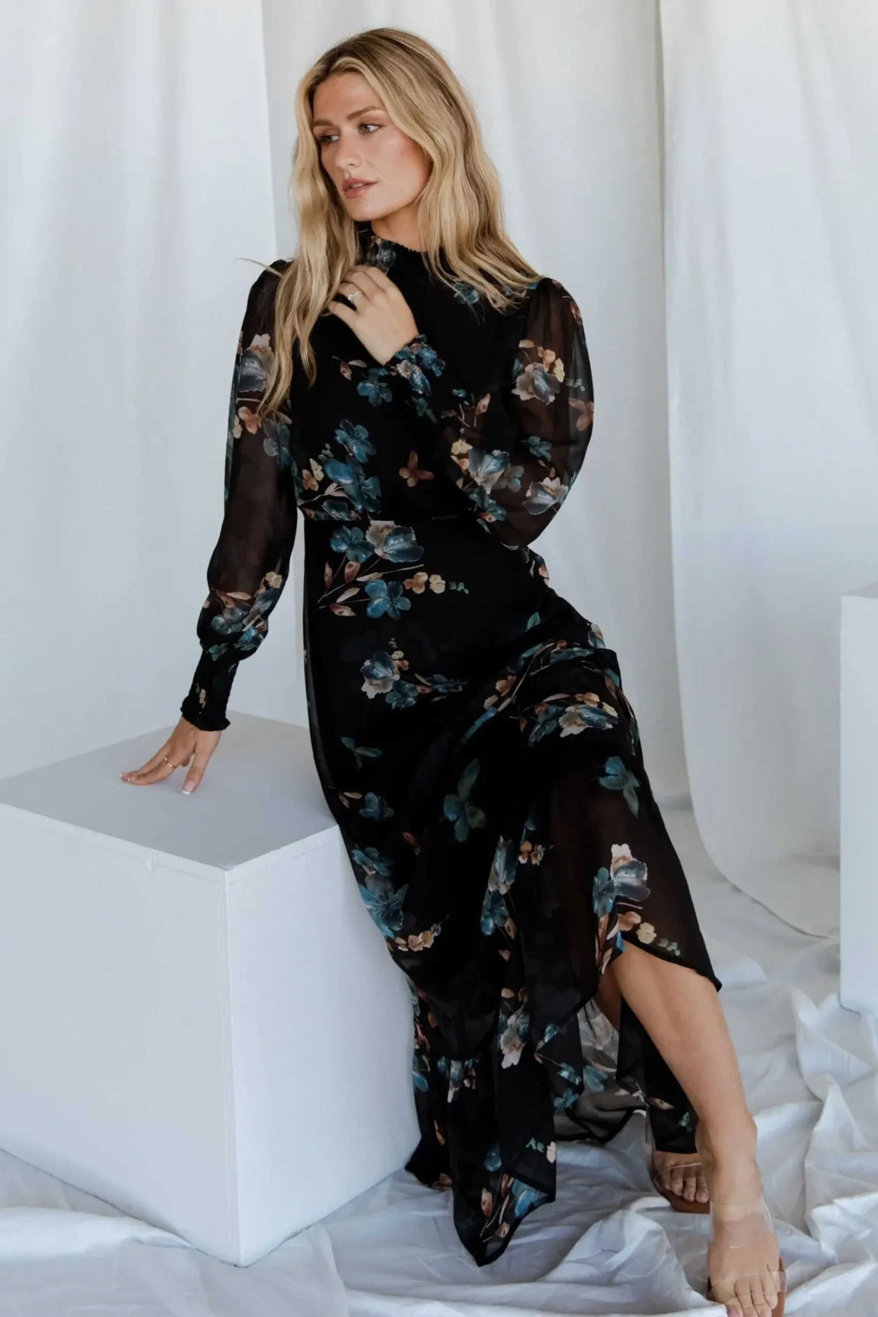 Baltic Born maxi dresses|BEST SELLERS|Luciana Maxi Dress | Black + Blue