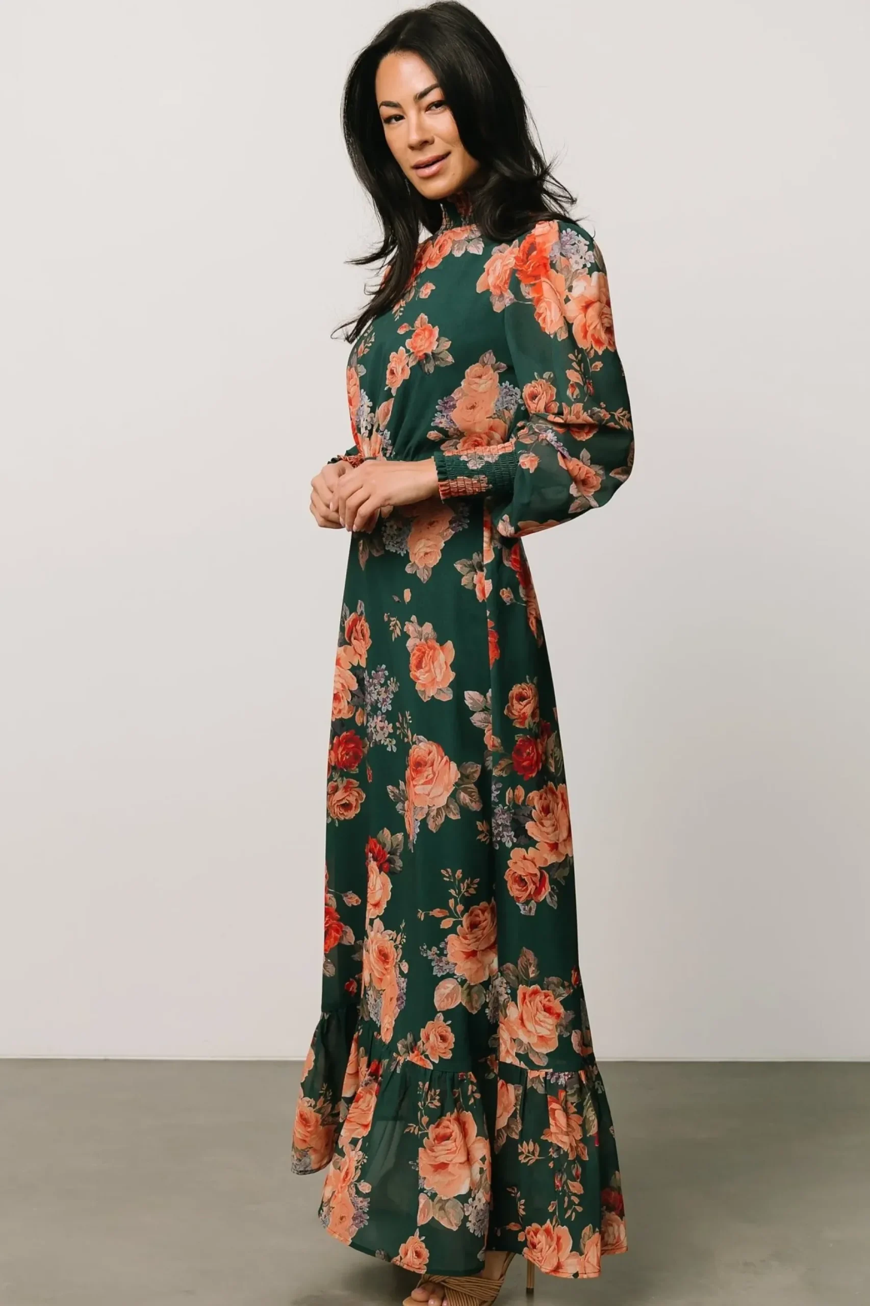 Baltic Born DRESSES|maxi dresses|Luciana Maxi Dress | Green Multi