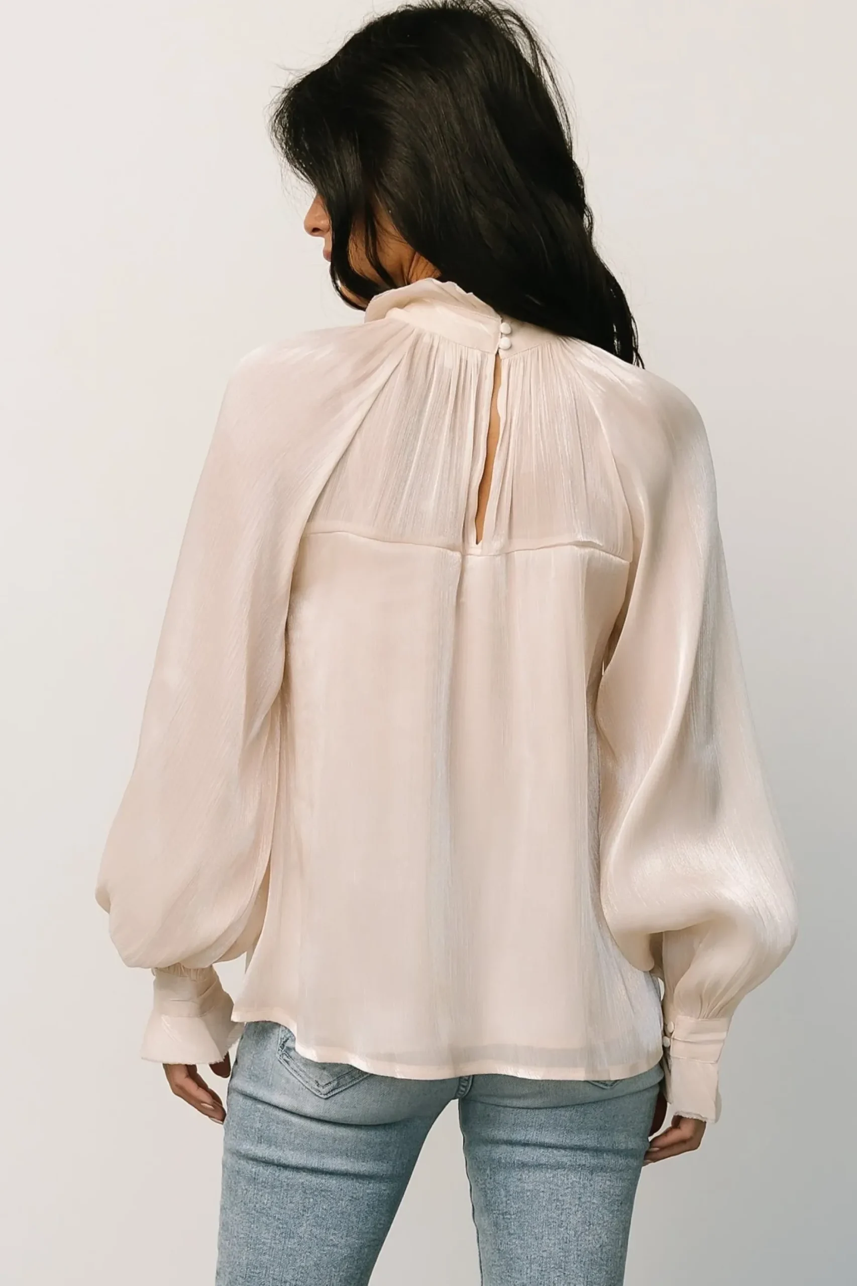 Baltic Born blouses + shirts|Maeve Shimmer Top | Champagne