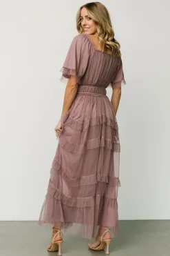 Baltic Born tulle styles|Magdalena Tulle Maxi Dress | Dusty Orchid