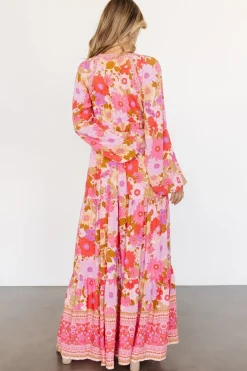 Baltic Born maxi dresses|Malena Maxi Dress | Pink Multi