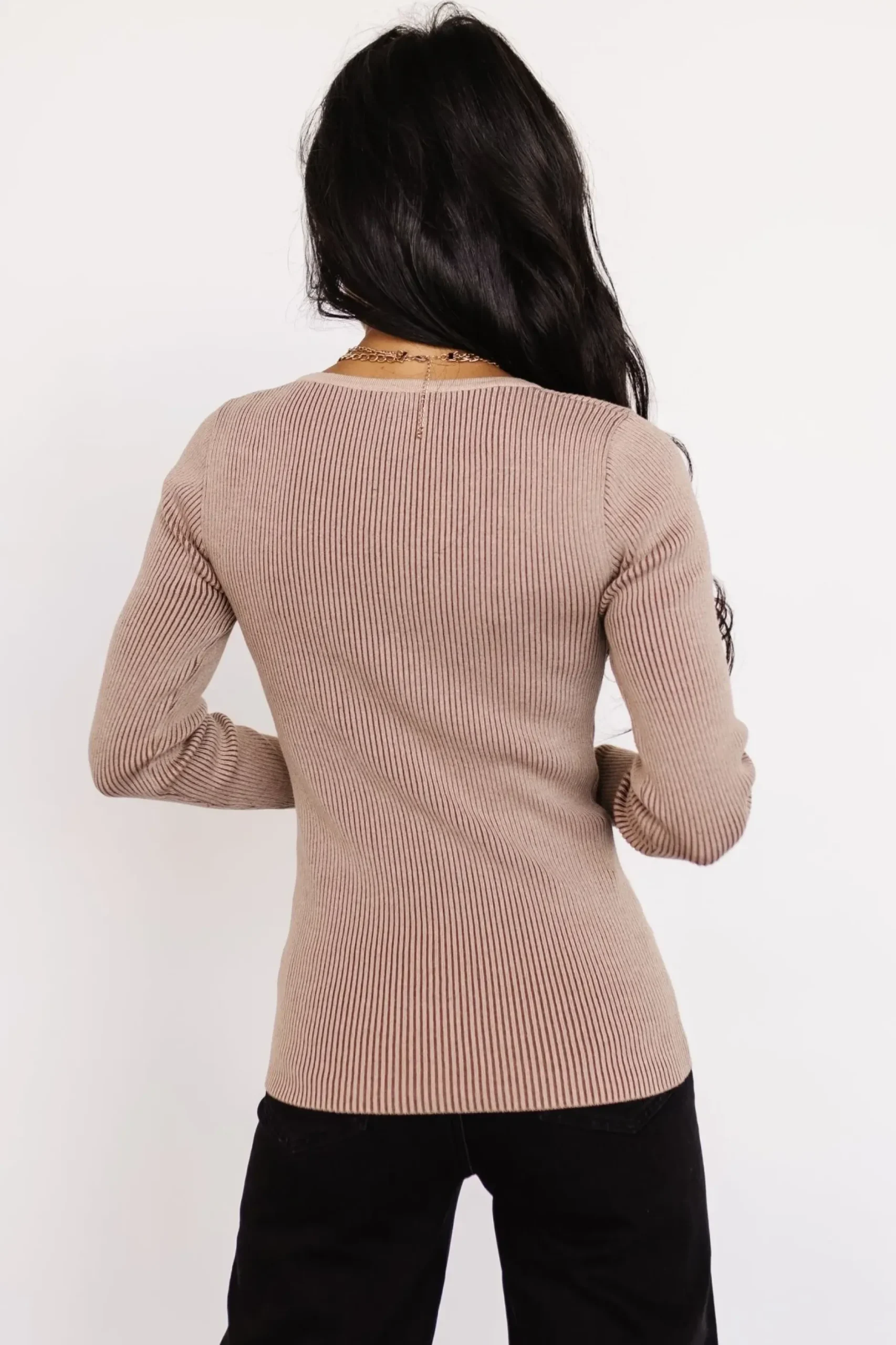 Baltic Born TOPS|Maria Sweetheart Ribbed Top | Tan
