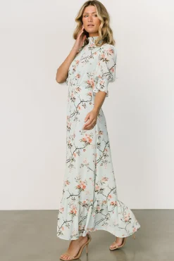 Baltic Born WEDDING SUITE|wedding guest|Marie Mock Neck Maxi Dress | Sage Floral