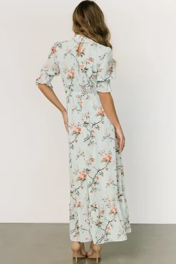 Baltic Born WEDDING SUITE|wedding guest|Marie Mock Neck Maxi Dress | Sage Floral