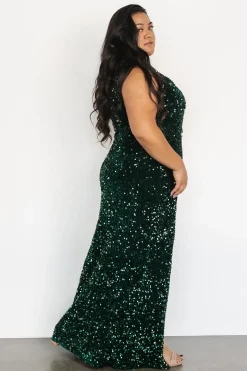 Baltic Born COMING SOON|Marilyn Sequin Maxi Gown | Emerald