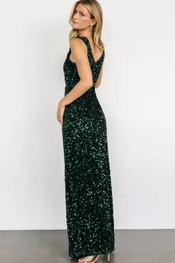Baltic Born COMING SOON|Marilyn Sequin Maxi Gown | Emerald