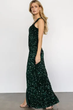 Baltic Born COMING SOON|Marilyn Sequin Maxi Gown | Emerald