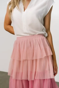 Baltic Born skirts|Marlene Tulle Ruffle Skirt | Mauve + Berry