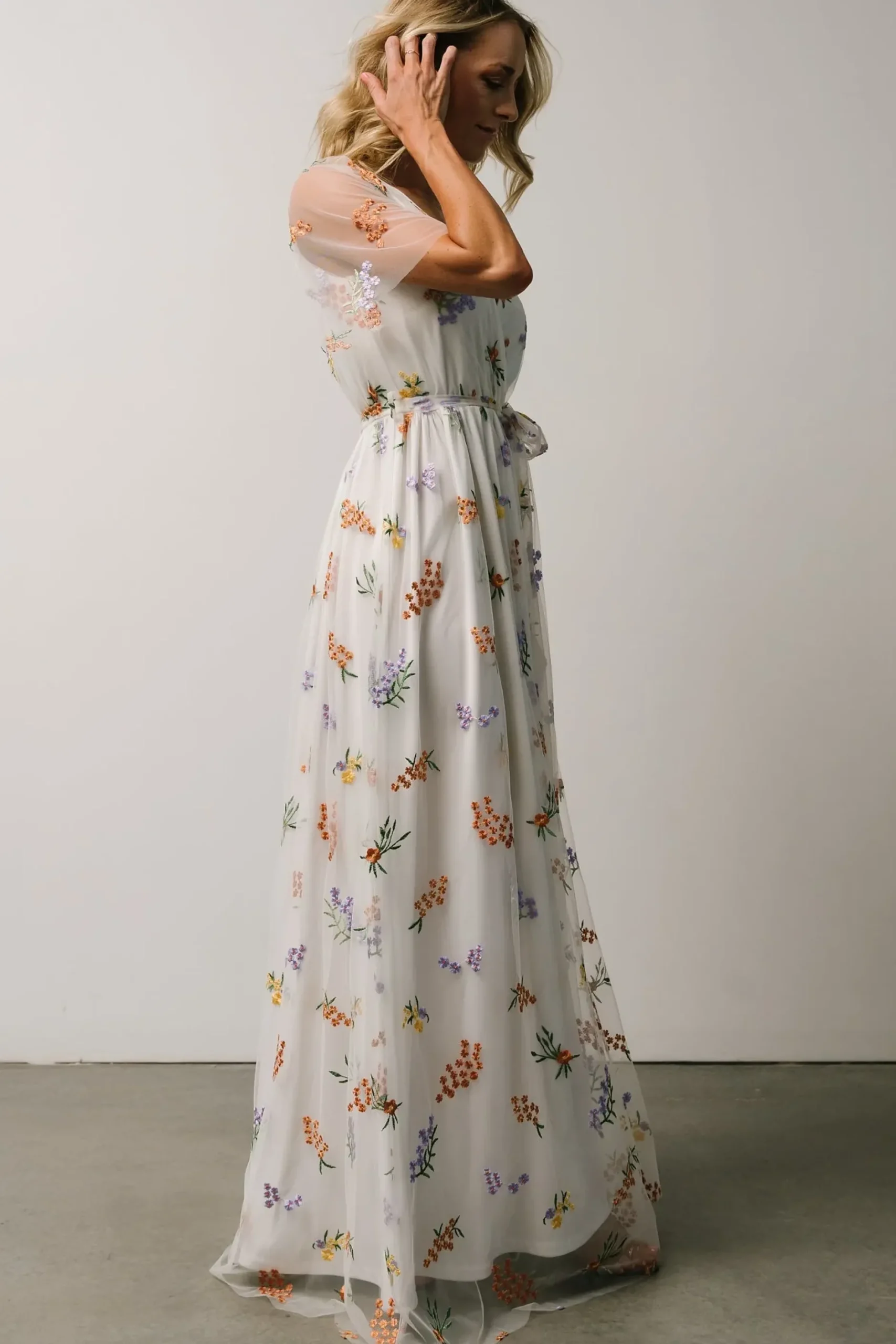 Baltic Born SALE|Marseille Embossed Maxi Dress | Meadow Floral