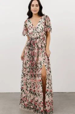 Baltic Born SALE|Marseille Embossed Maxi Dress | Rose Garden