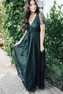 Baltic Born SALE|Marseille Embossed Maxi Dress | Midnight Meadow