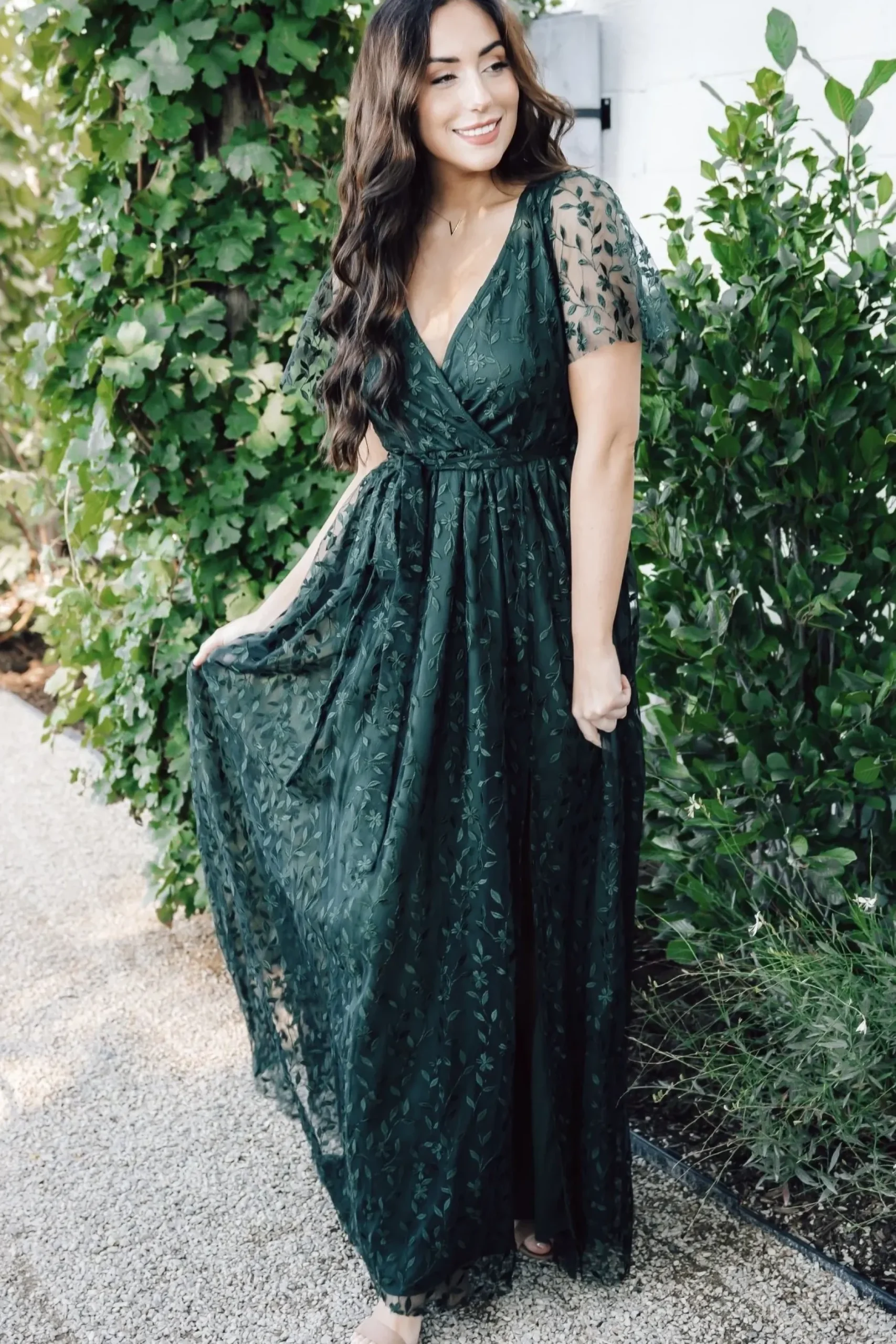 Baltic Born SALE|Marseille Embossed Maxi Dress | Sage Floral
