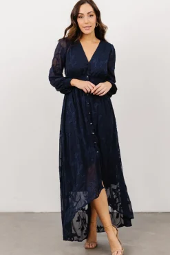 Baltic Born COMING SOON|Mayfair High Low Maxi Dress | Navy
