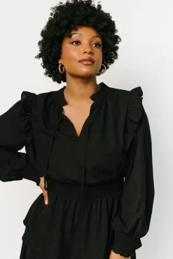 Baltic Born short dresses|EXTENDED SIZING|Maylee Tiered Short Dress | Black