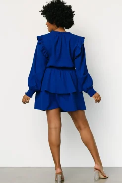 Baltic Born short dresses|EXTENDED SIZING|Maylee Tiered Short Dress | Cobalt