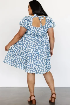 Baltic Born short dresses|EXTENDED SIZING|McKell Mini Dress | Chambray Floral
