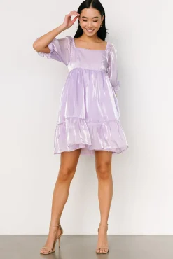Baltic Born SALE|Medea Babydoll Mini Dress | Lilac