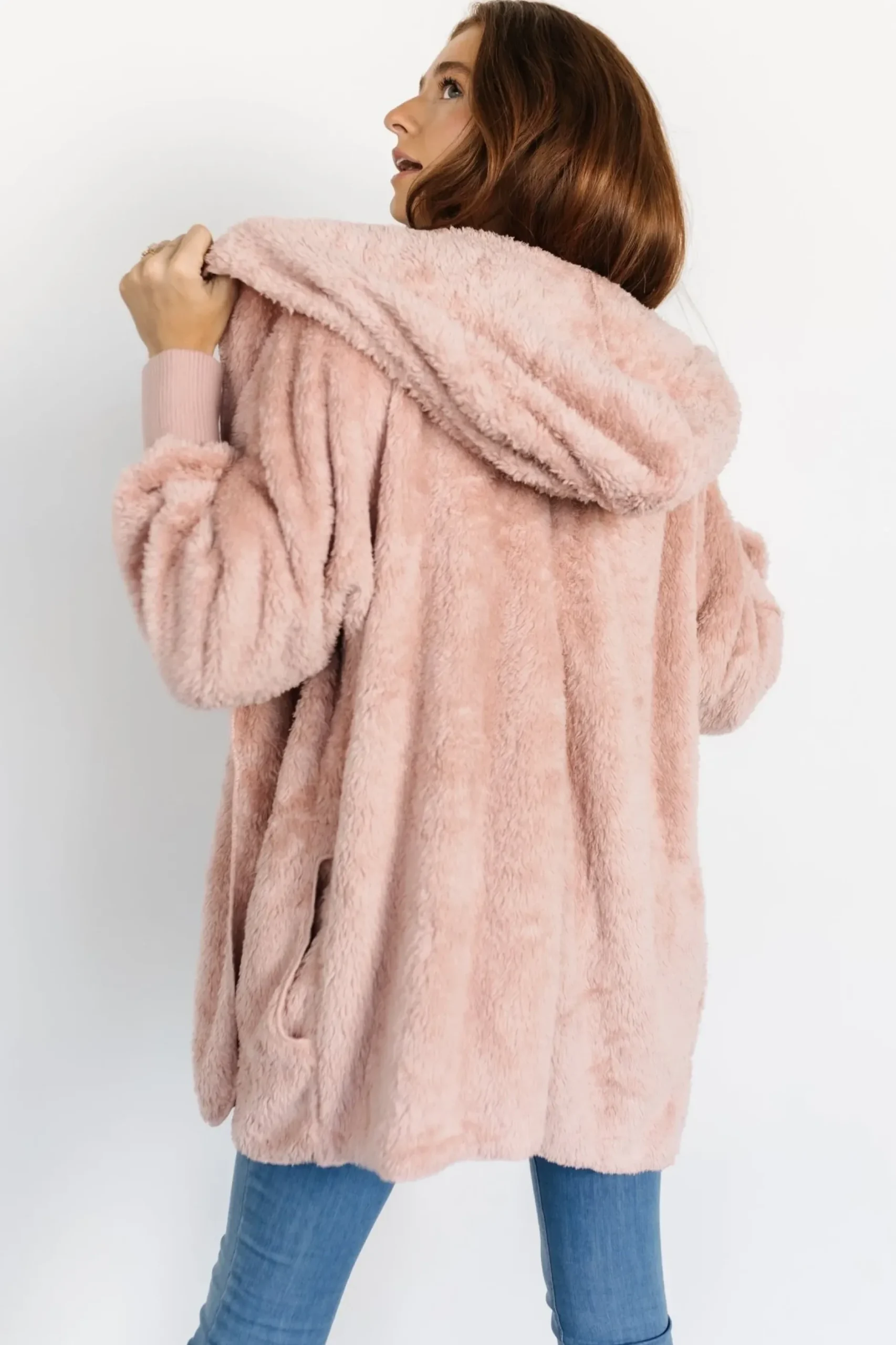 Baltic Born outerwear|Melrose Teddy Jacket | Blush