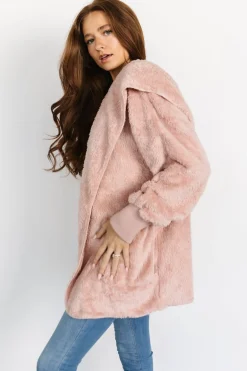 Baltic Born outerwear|Melrose Teddy Jacket | Blush