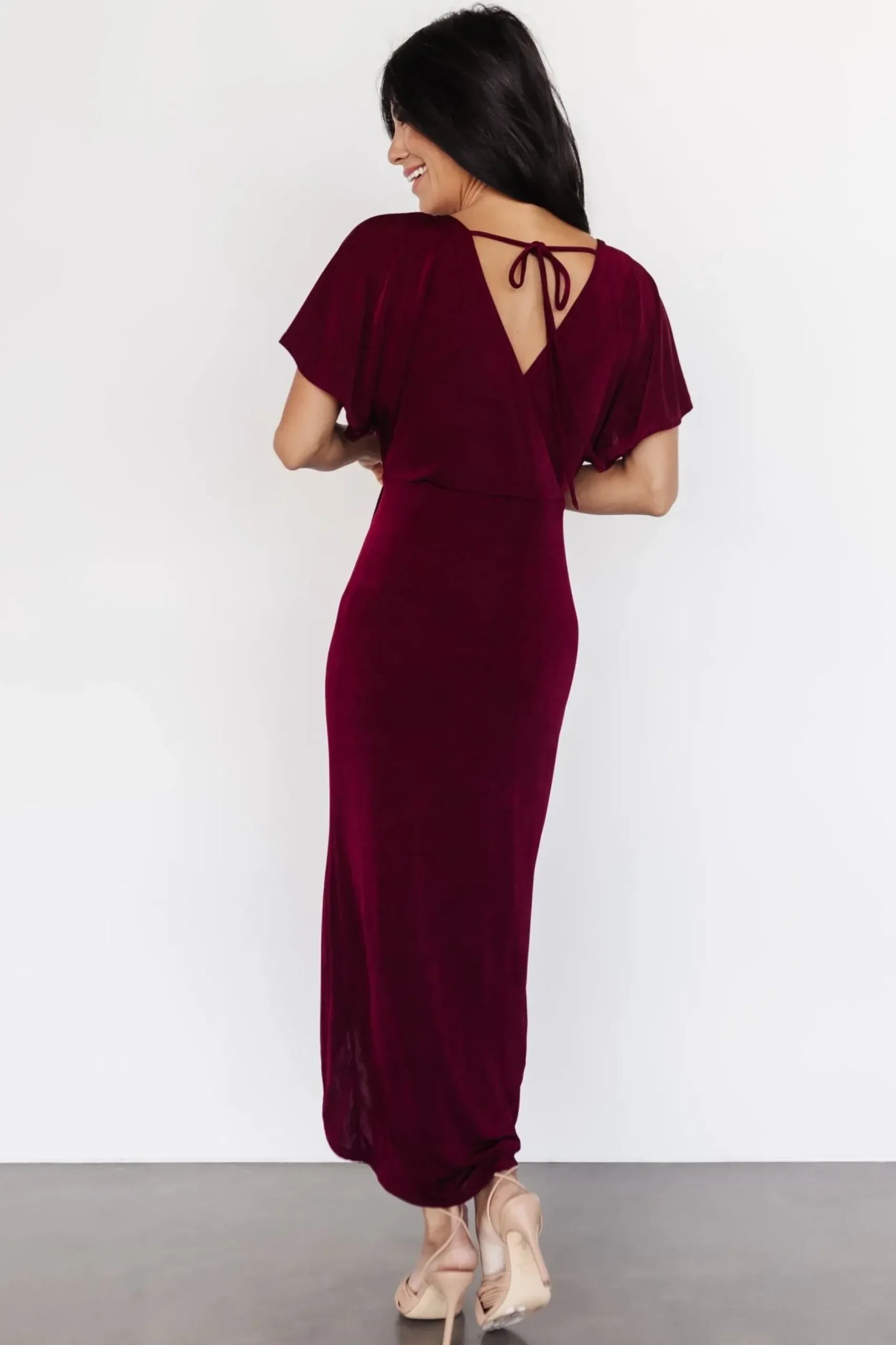 Baltic Born midi dresses|WINTER ESSENTIALS|Mercy Midi Dress | Burgundy