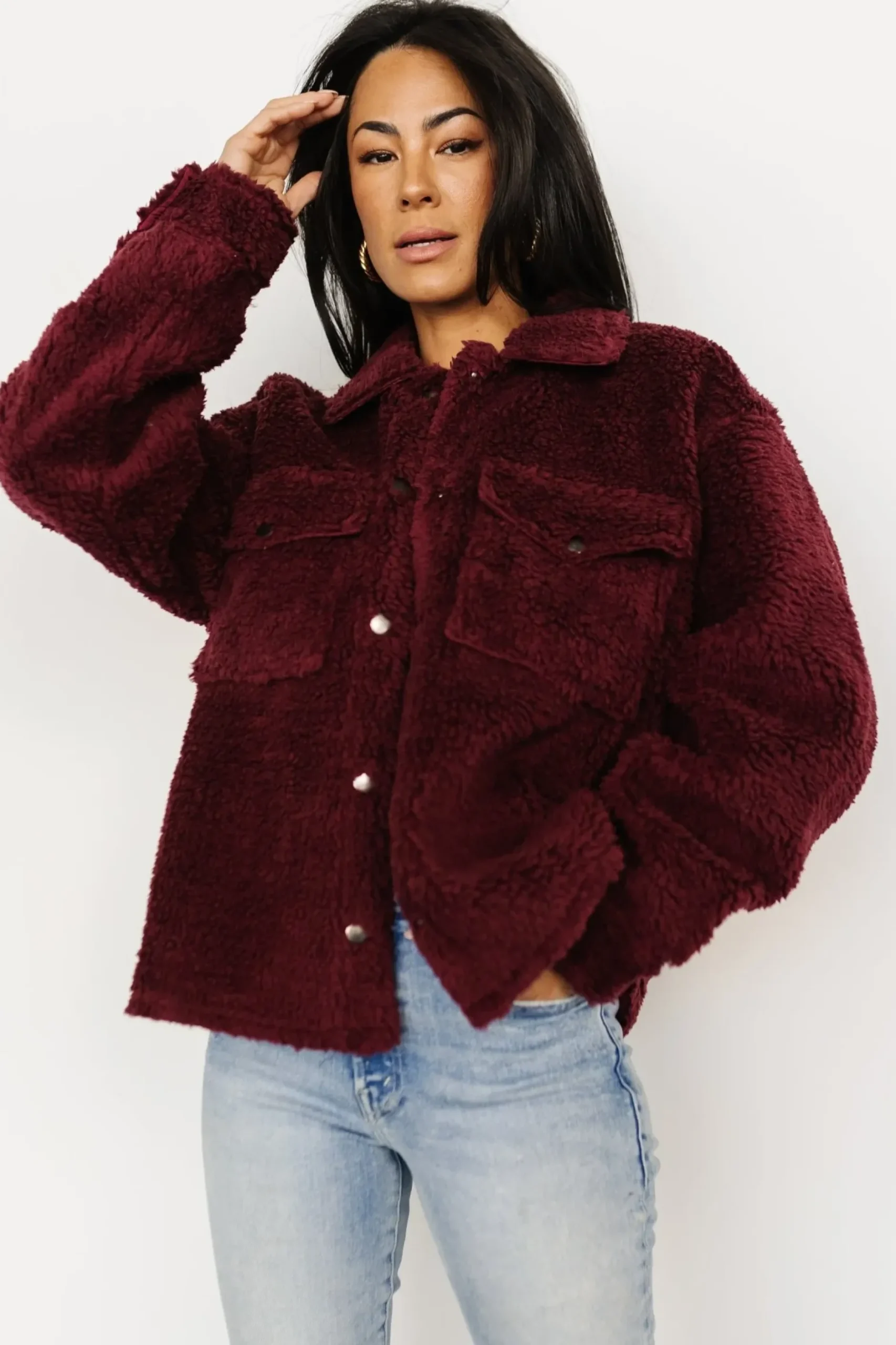 Baltic Born outerwear|Midtown Sherpa Jacket | Oatmeal