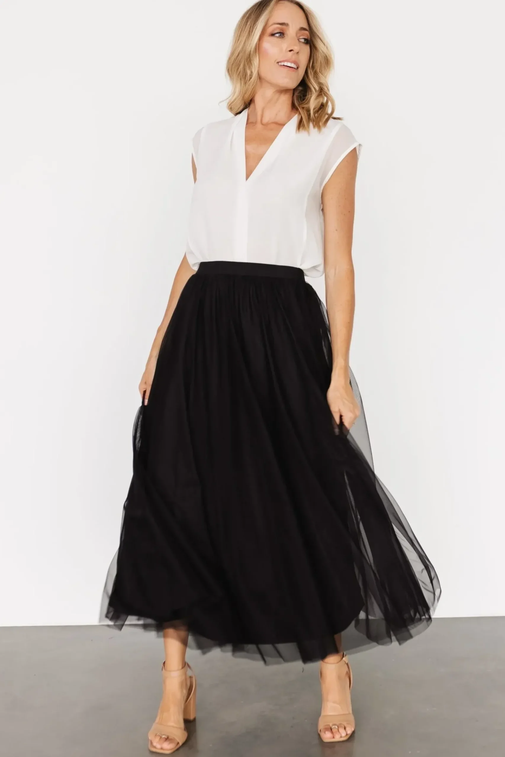 Baltic Born tulle styles|BOTTOMS|Mila Tulle Skirt | Black