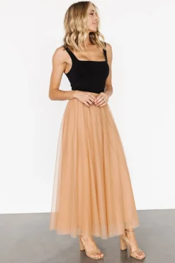 Baltic Born tulle styles|BOTTOMS|Mila Tulle Skirt | Caramel