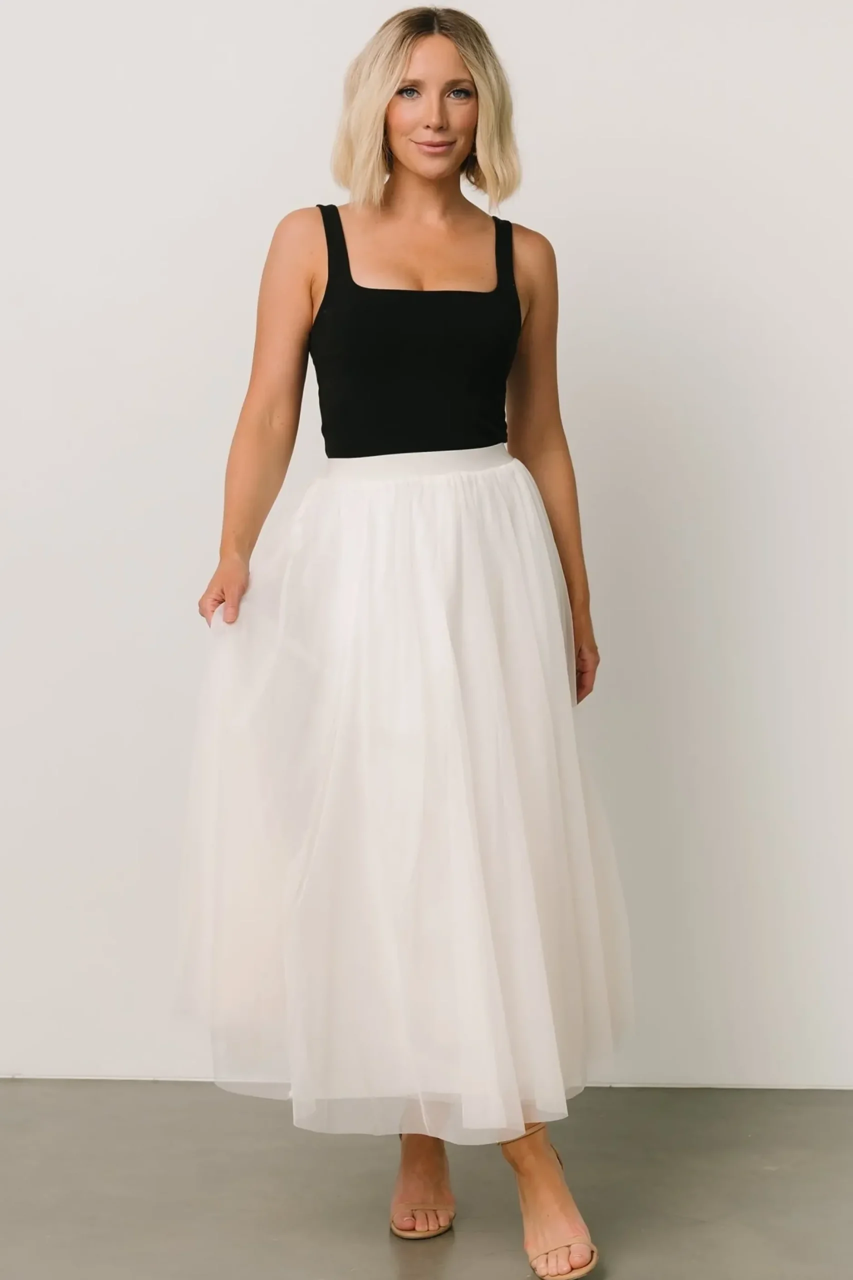 Baltic Born tulle styles|BOTTOMS|Mila Tulle Skirt | Cream