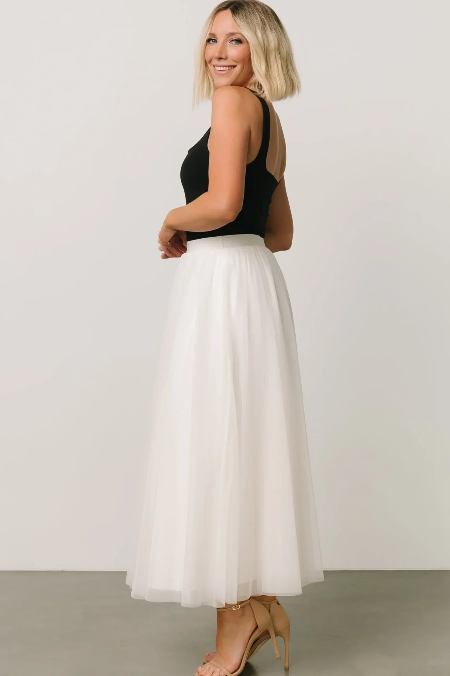 Baltic Born tulle styles|BOTTOMS|Mila Tulle Skirt | Cream