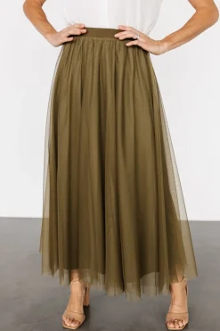Baltic Born tulle styles|BOTTOMS|Mila Tulle Skirt | Olive