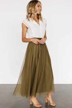 Baltic Born tulle styles|BOTTOMS|Mila Tulle Skirt | Olive