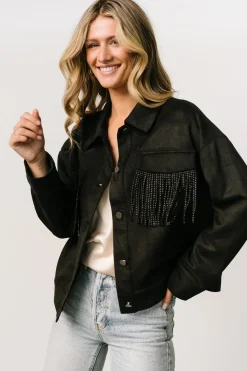 Baltic Born outerwear|Mills Fringe Jacket | Black