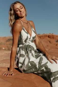 Baltic Born COMING SOON|Miramar Maxi Dress | Green Print