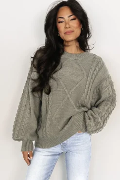 Baltic Born sweaters|EXTENDED SIZING|Mona Knit Sweater | Olive