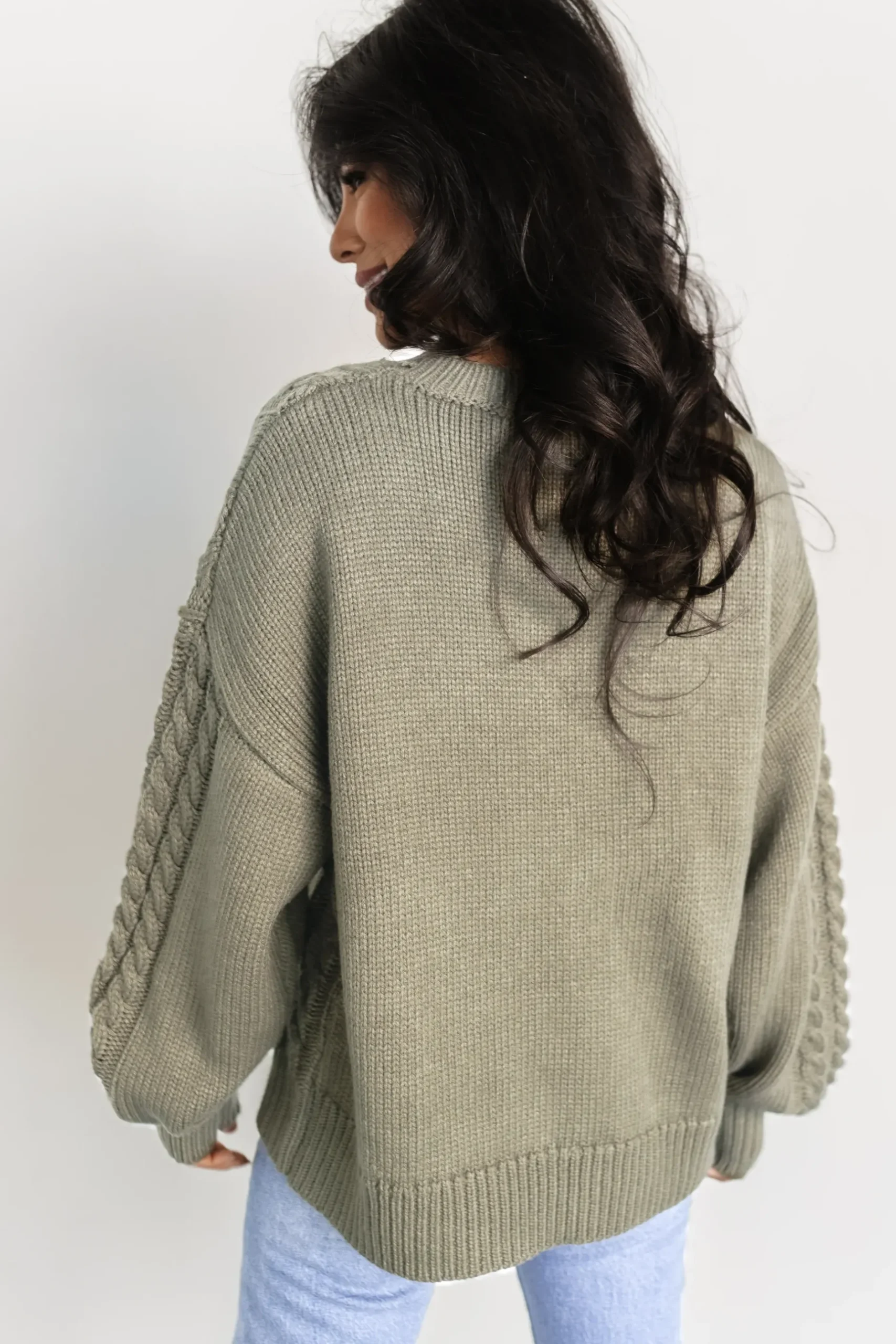 Baltic Born sweaters|EXTENDED SIZING|Mona Knit Sweater | Olive