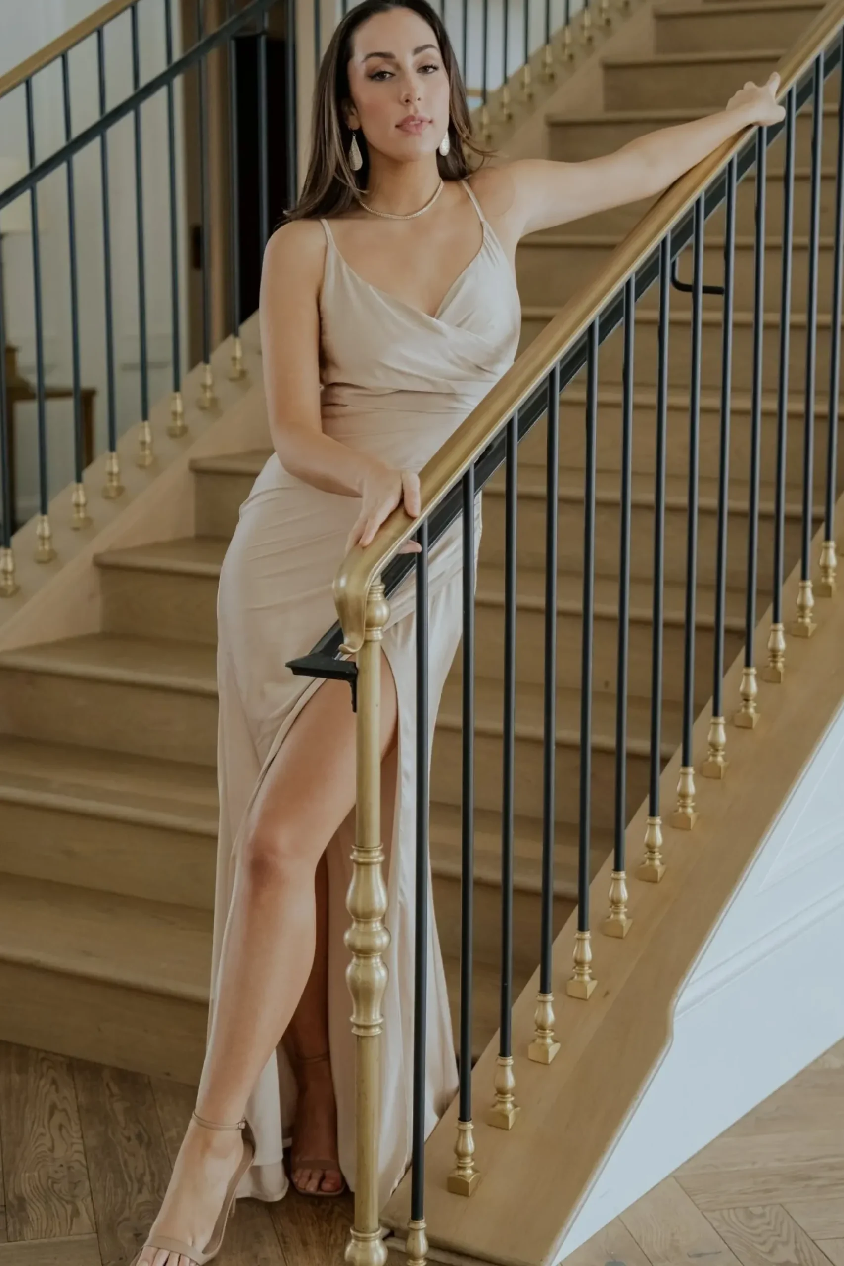 Baltic Born COMING SOON|Monet Satin Gown | Champagne