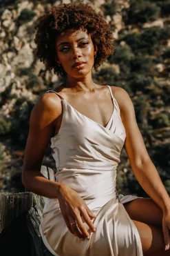 Baltic Born COMING SOON|Monet Satin Gown | Champagne