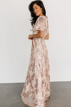 Baltic Born COMING SOON|Muse Sequin Maxi Dress | Rose Gold