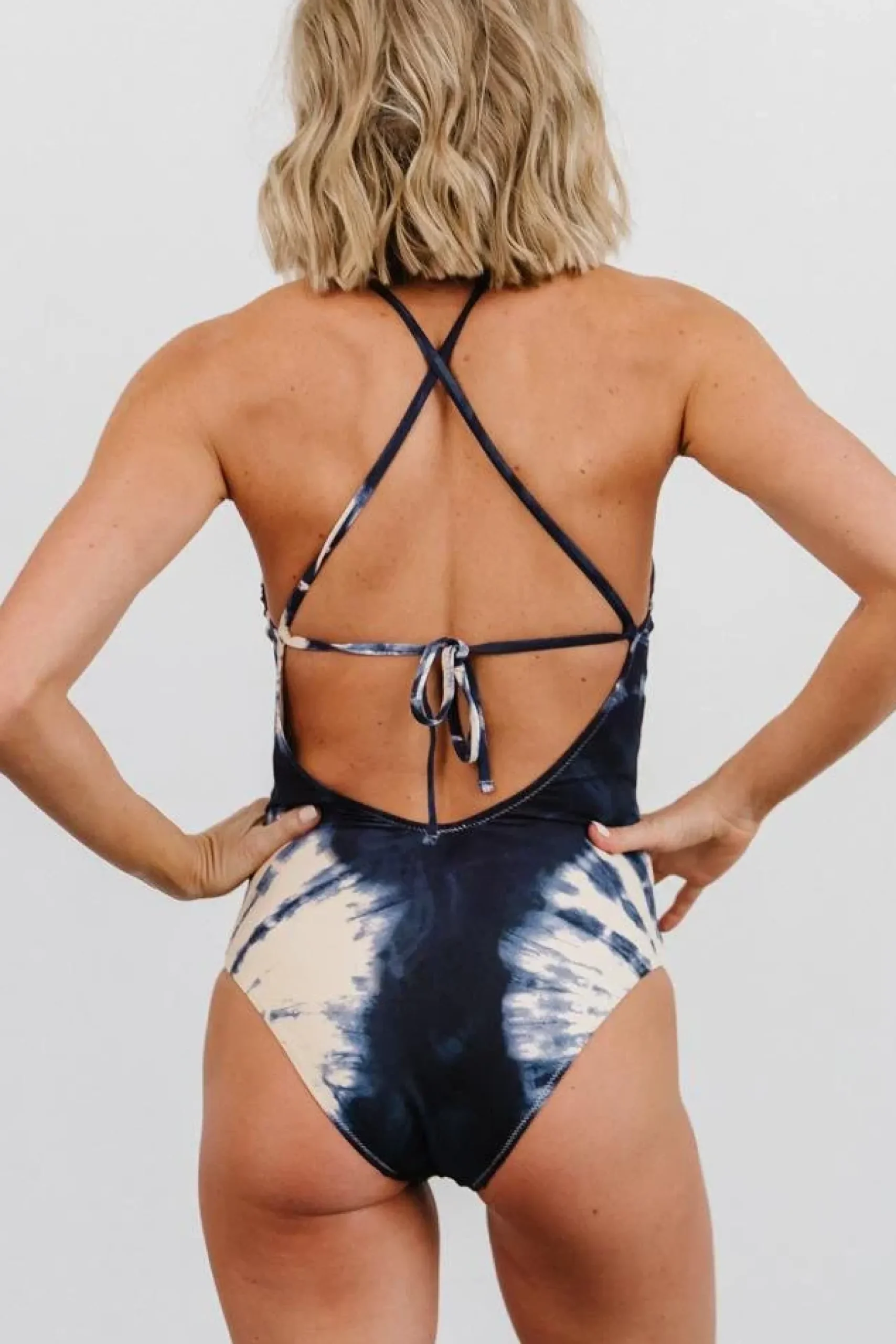 Baltic Born one piece|Mykonos One Piece | Blue Tie Dye