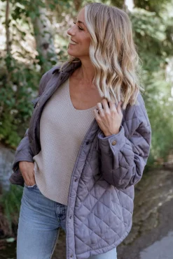 Baltic Born TOPS|outerwear|Nadia Button Up Jacket | Slate