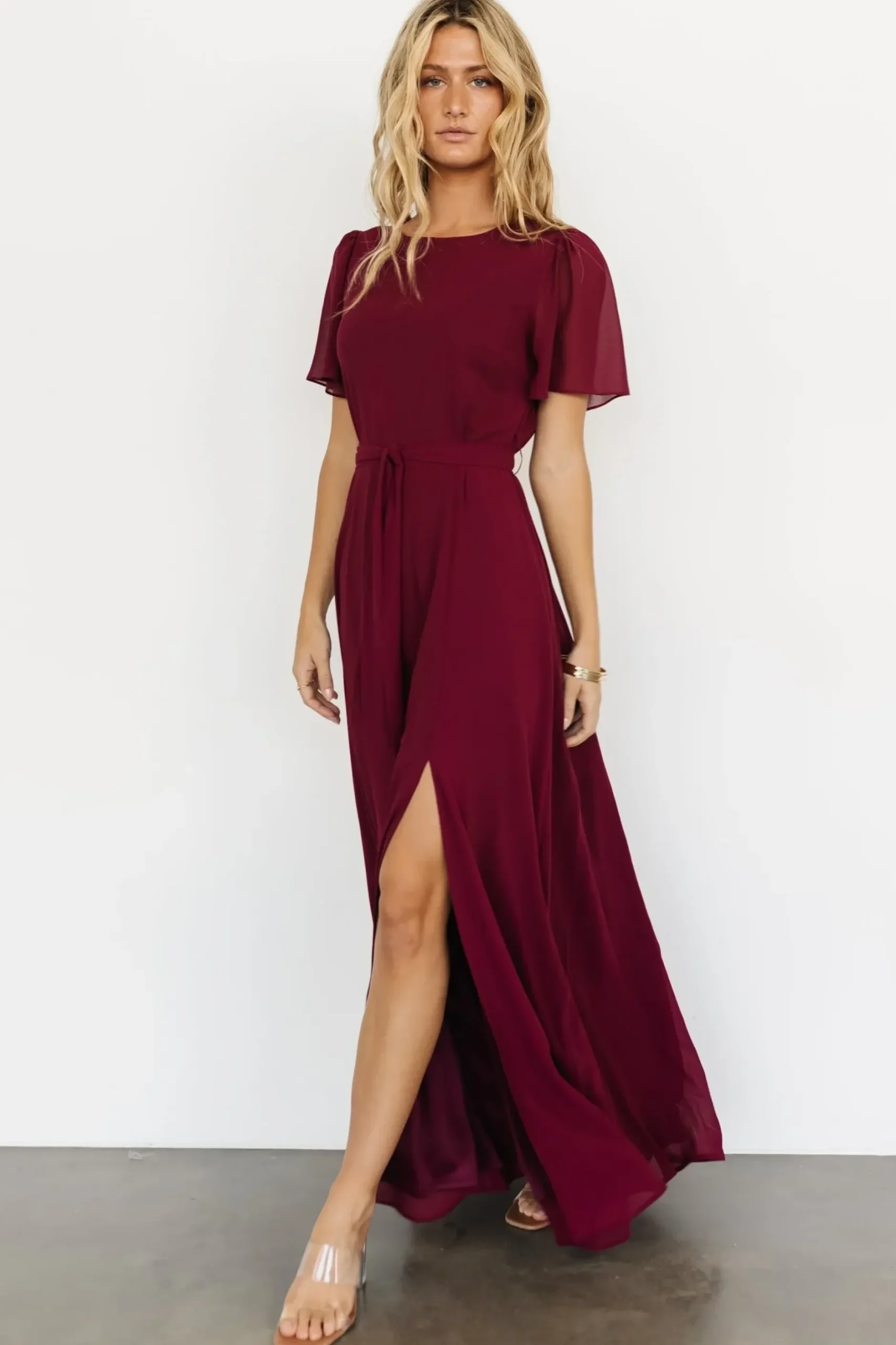 Baltic Born BEST SELLERS|Naomi Short Sleeve Maxi Dress | Mulberry