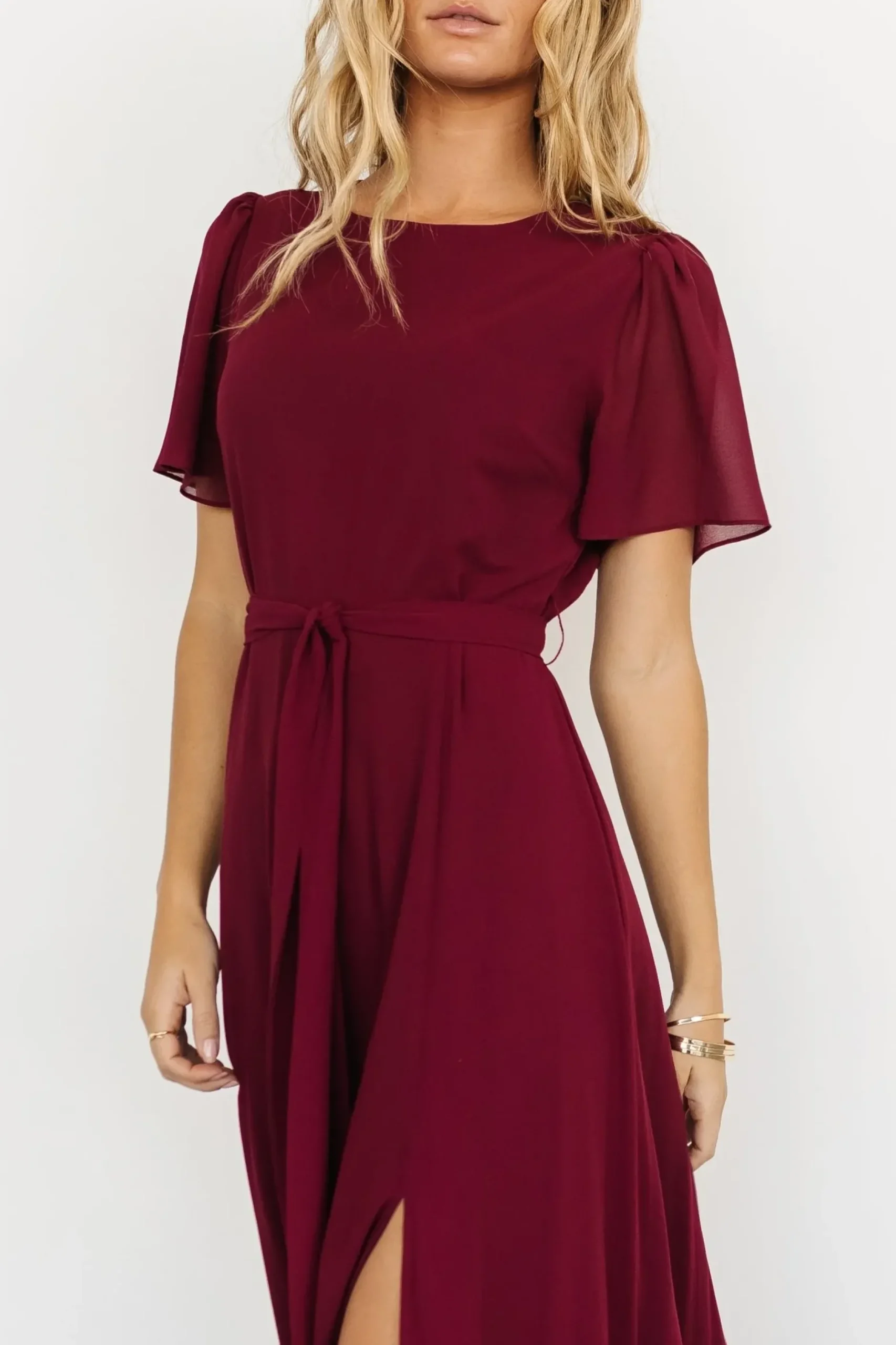 Baltic Born BEST SELLERS|Naomi Short Sleeve Maxi Dress | Mulberry