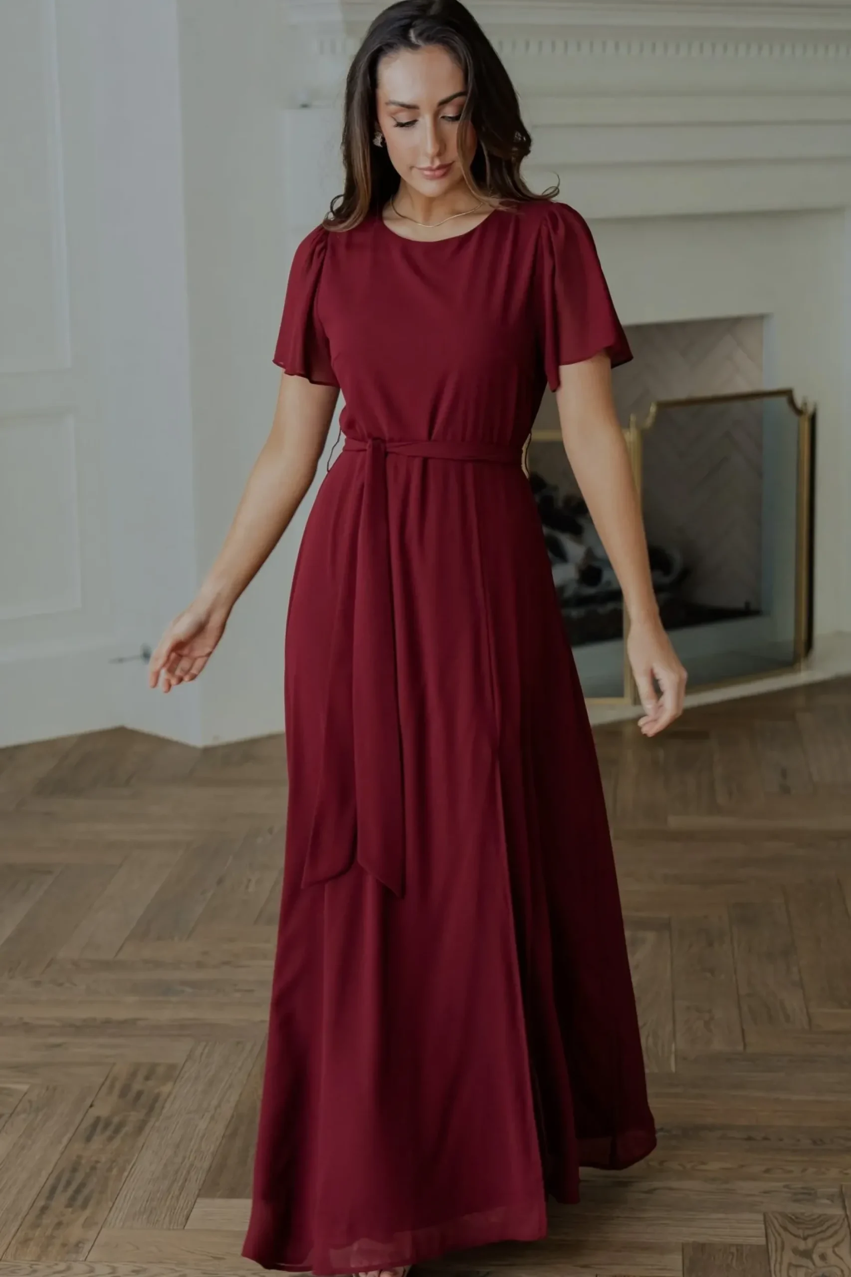 Baltic Born BEST SELLERS|Naomi Short Sleeve Maxi Dress | Mulberry