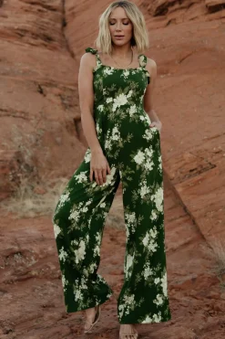 Baltic Born JUMPSUITS + ROMPERS|Naples Sleeveless Jumpsuit | Olive Multi
