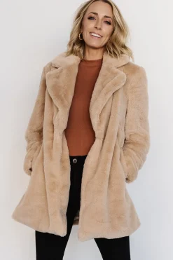 Baltic Born outerwear|Narla Faux Fur Coat | Oatmeal
